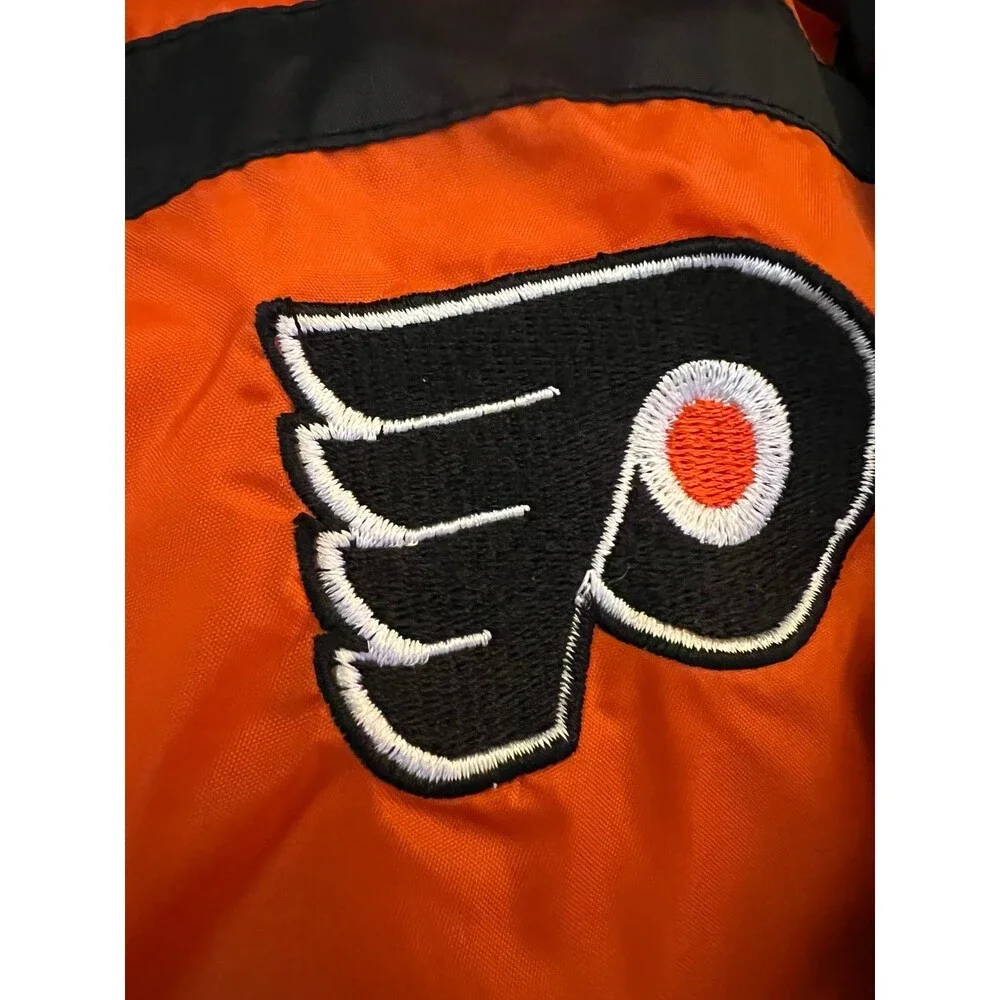 Vintage Philadelphia Flyers Toddler Windbreaker Jacket 24 Months Orange Black
